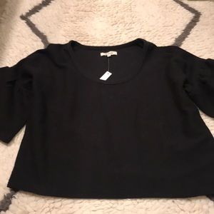 Madewell ruffle sleeve shirt size Small